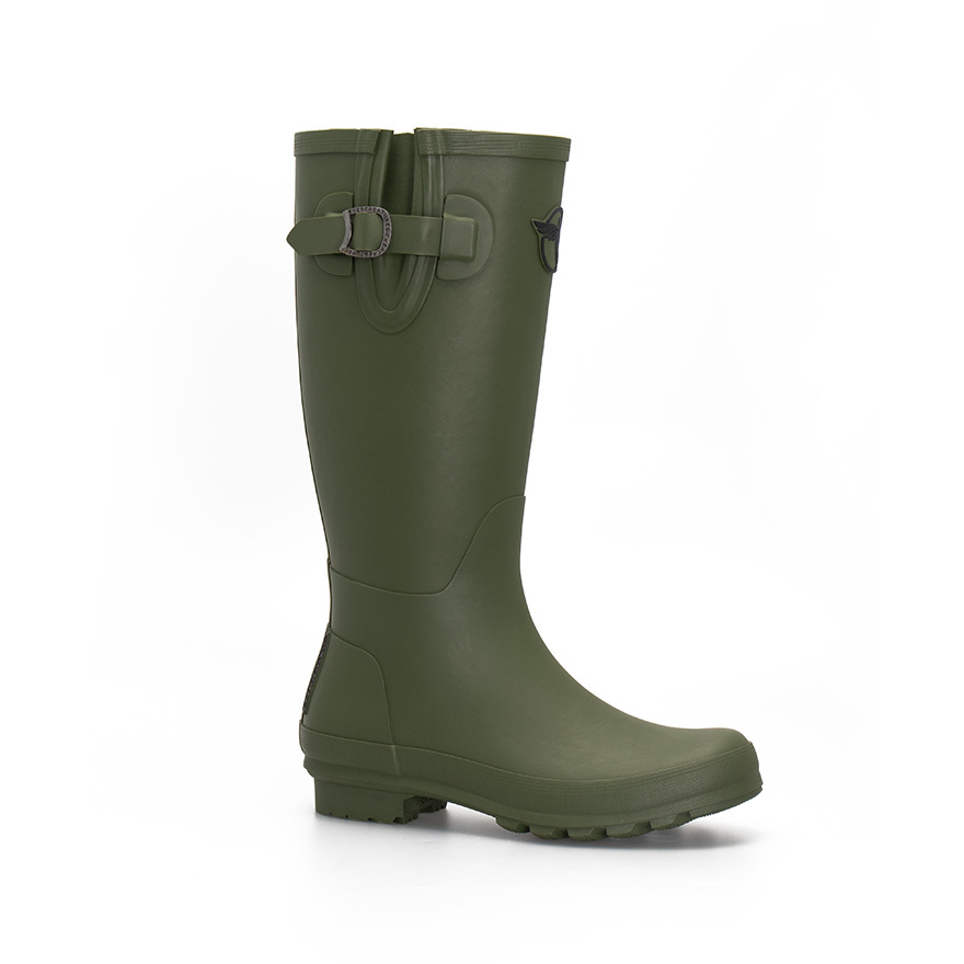  Femme Kaki en Caoutchouc - IDOL Wellies - Tall Kaki