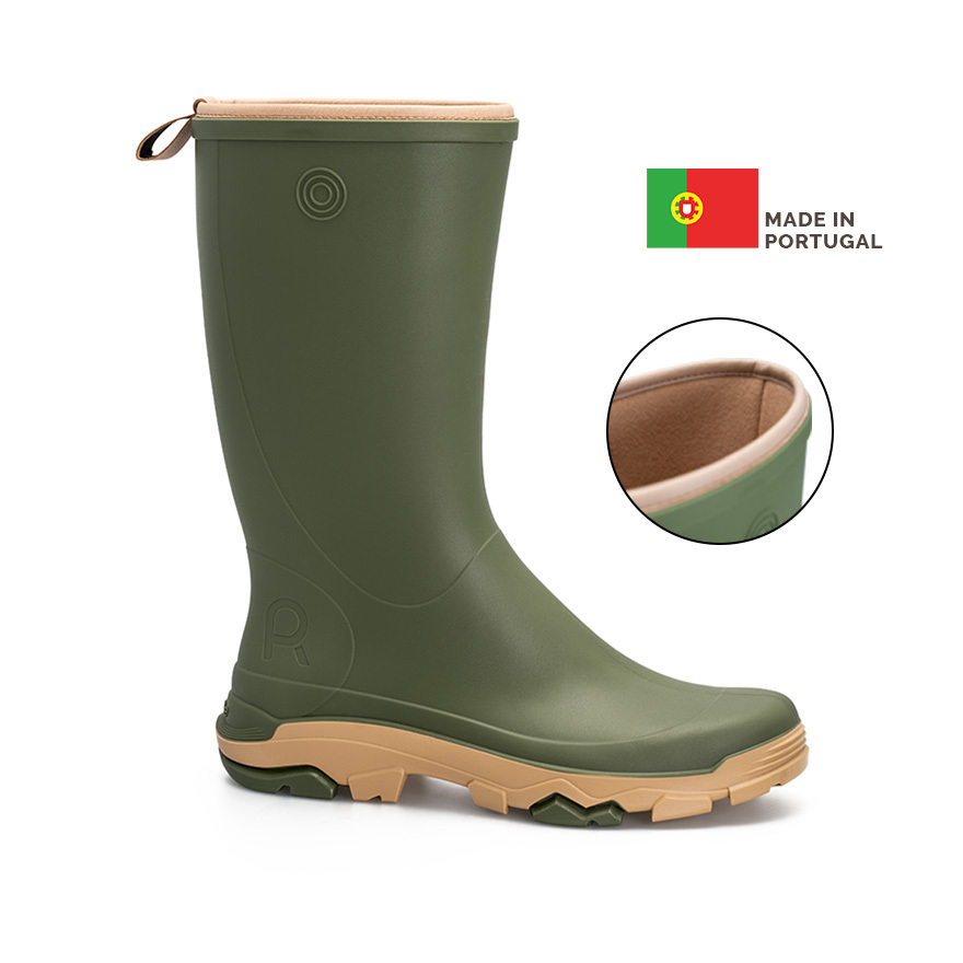  Homme Kaki en PVC - Botte REMOOVE FOURREE Kaki