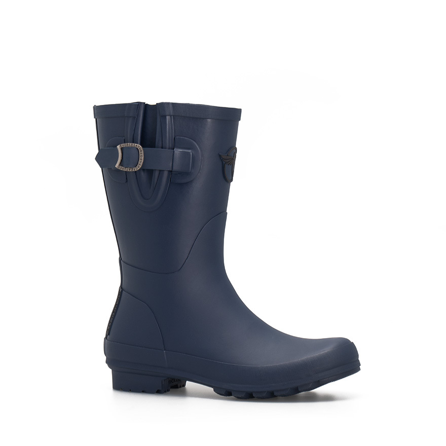  Femme Navy en Caoutchouc - IDOL Wellies - Short Navy
