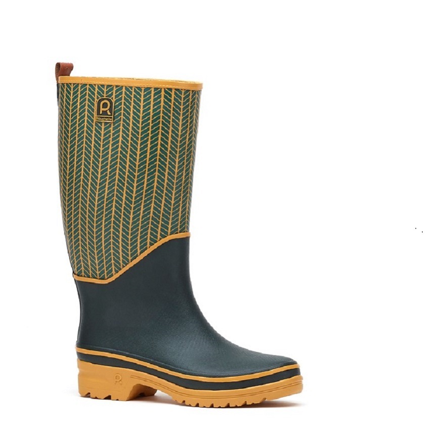 bottes jaune moutarde