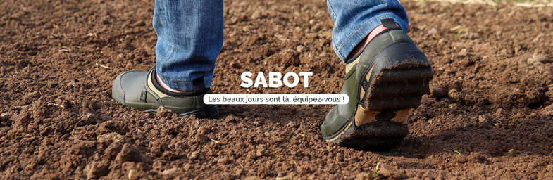 Sabot de jardin en caoutchouc pour homme